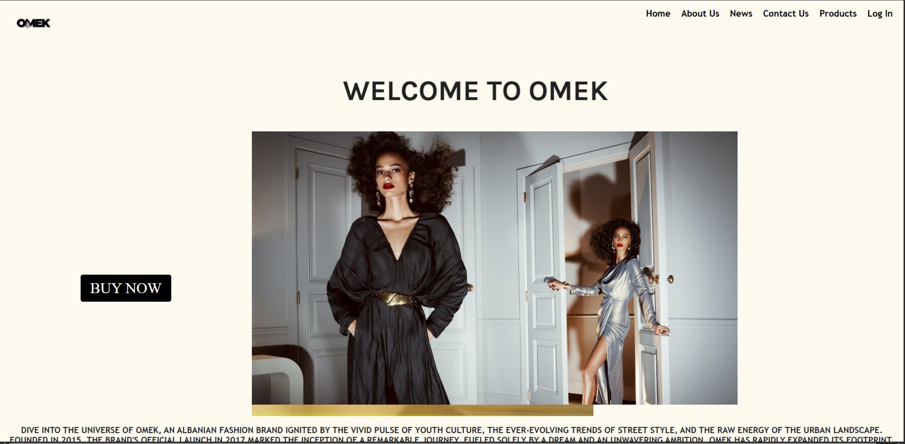 Pamje nga projekti: OMEK App homepage